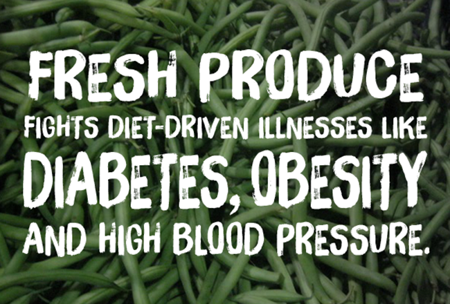 Fresh Produce Diabetes, Obesity